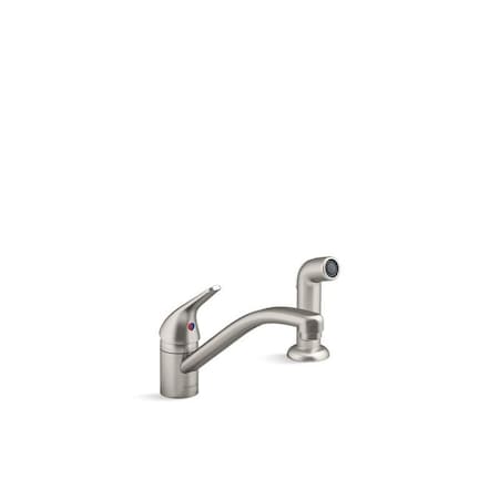 Jolt Single-handle kitchen sink faucet with side sprayer